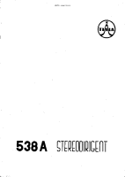 Tesla 538 - Navod k udrzbe 